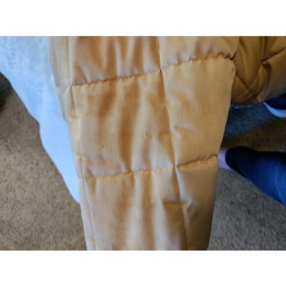 Vintage Cooper Sportswear Flight Bomber Jacket Fur Collar Puffer Coat Size 42 - Picture 15 of 16